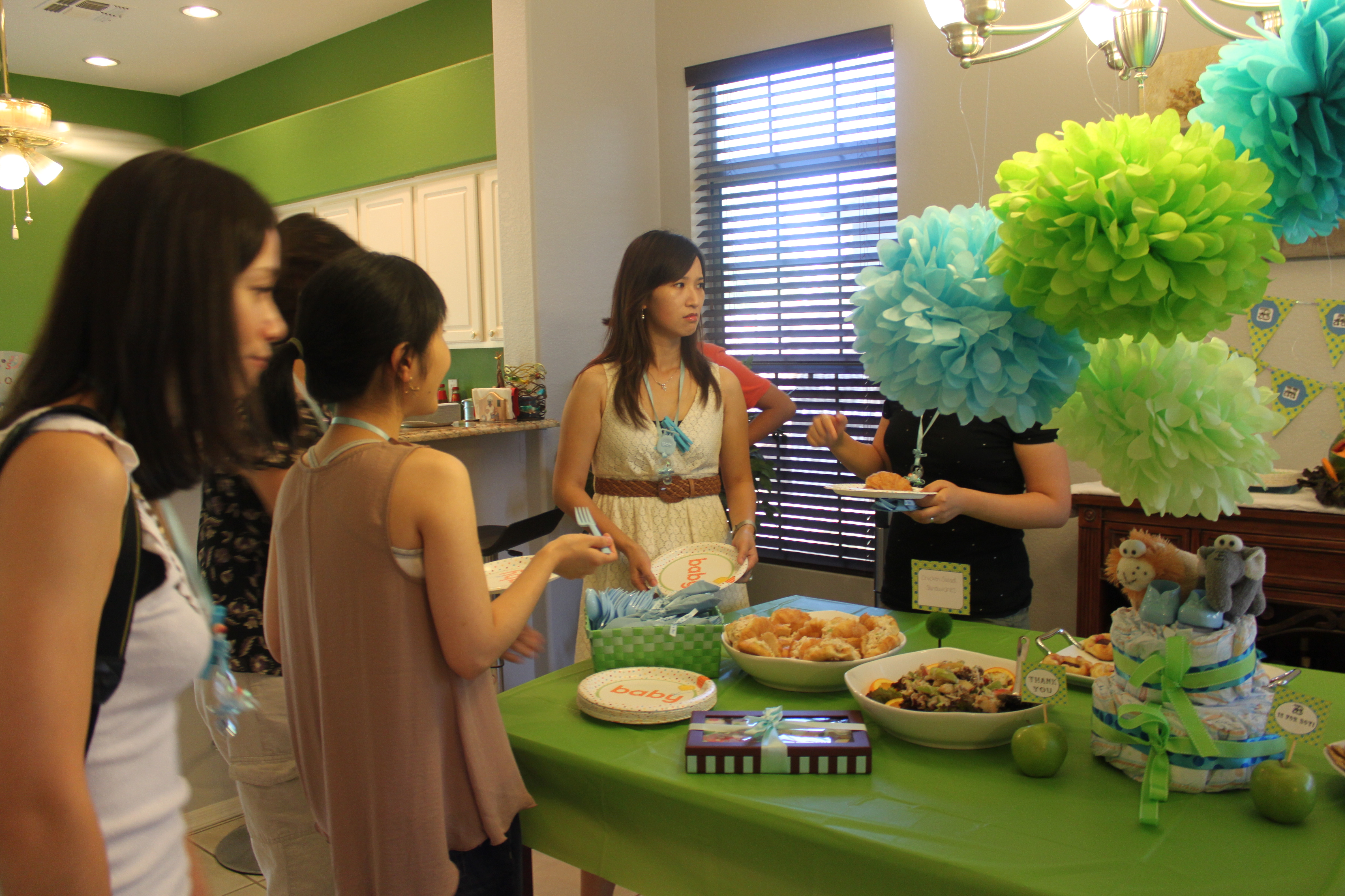 Baby Shower It S A Boy Baby Blue Lime Green Theme The Trendy